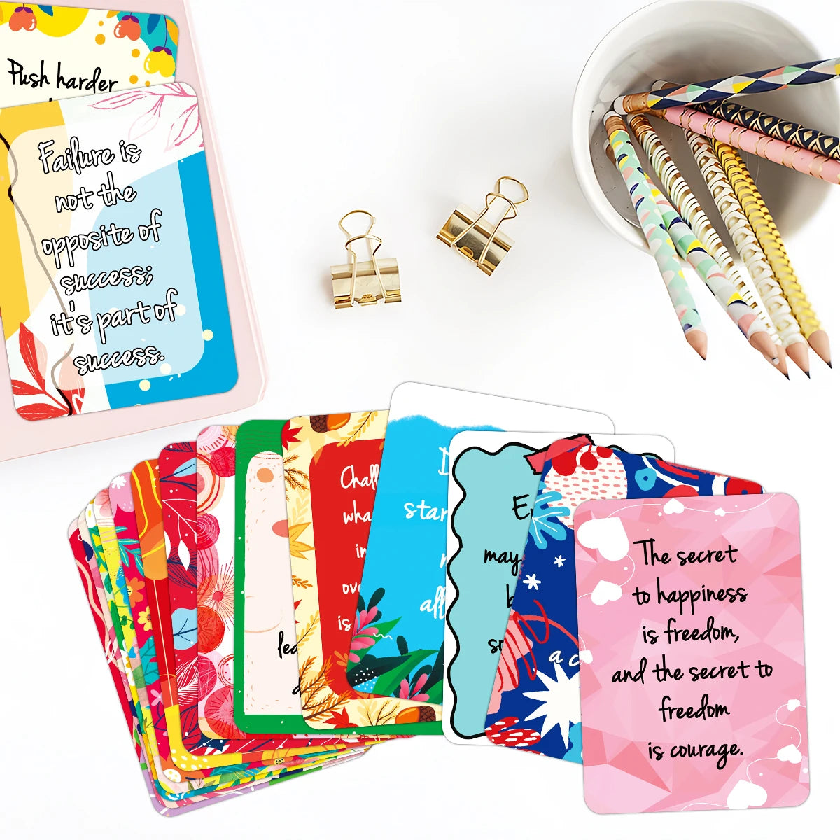 Uplifting Positive Affirmation Cards – Motivational Desk & Self-Care Toolkit
