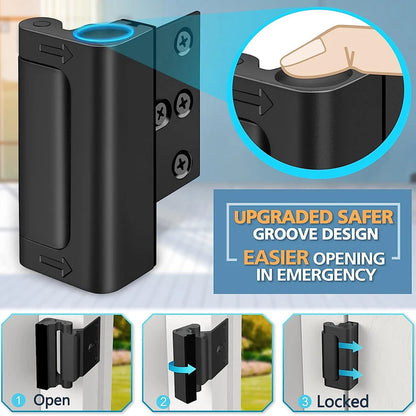 Reinforcement Safety Latch – 800lbs Rated Door Lock, Secure & Predictable Entry Control