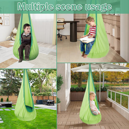 Kids Nylon Pod Swing with Inflatable Cushion