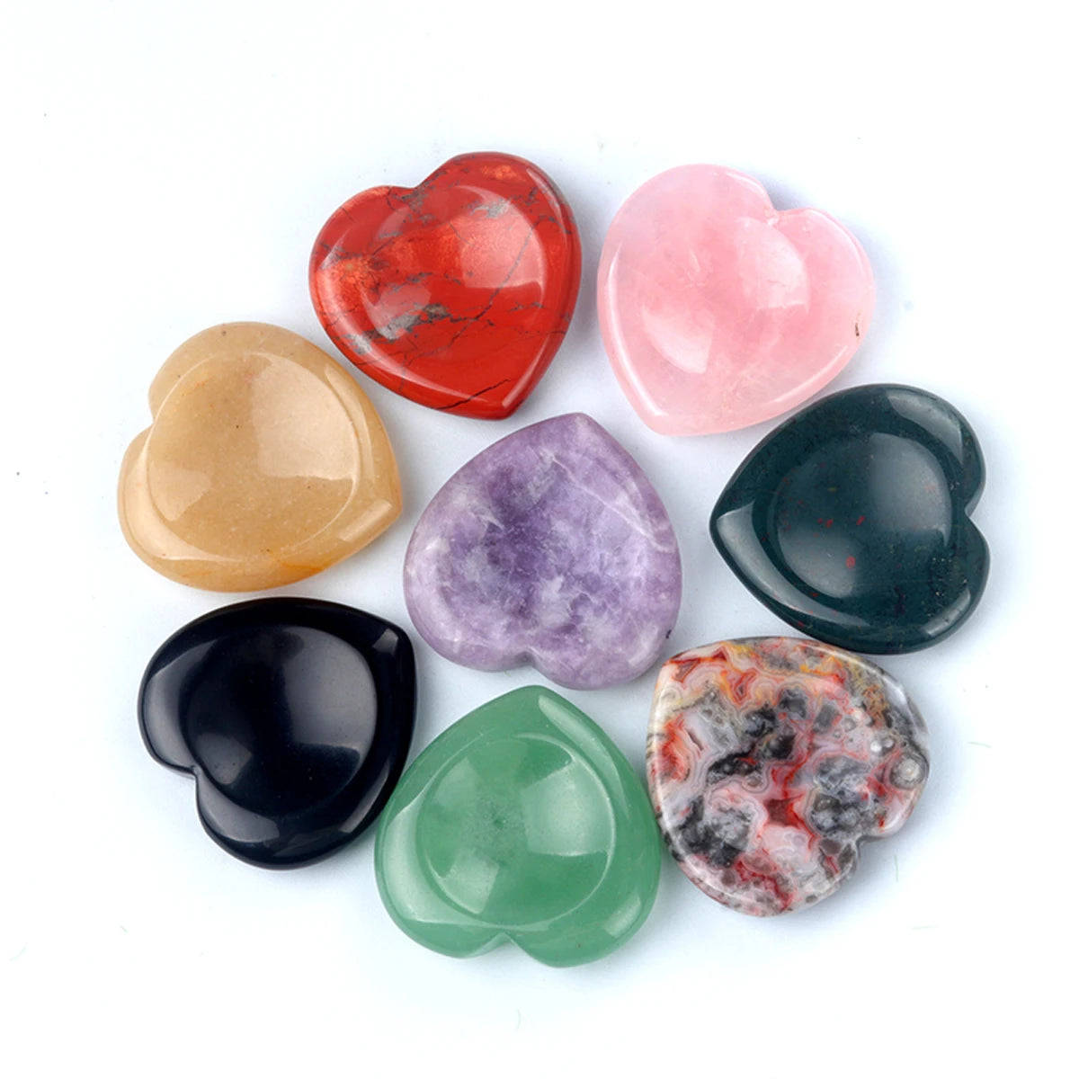 Crystal pocket stone designed for stress relief and meditation