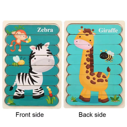 Wooden Strip Puzzle – Calm, Structured Play for Neurodivergent-Friendly Skill Building