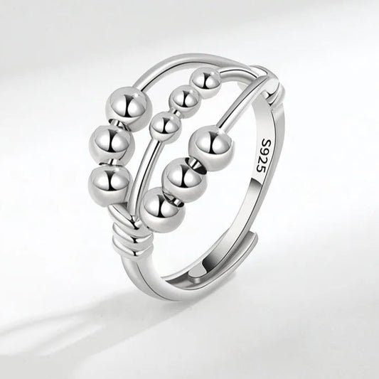 Silver Multi Ball Ring Fidget Spinner
