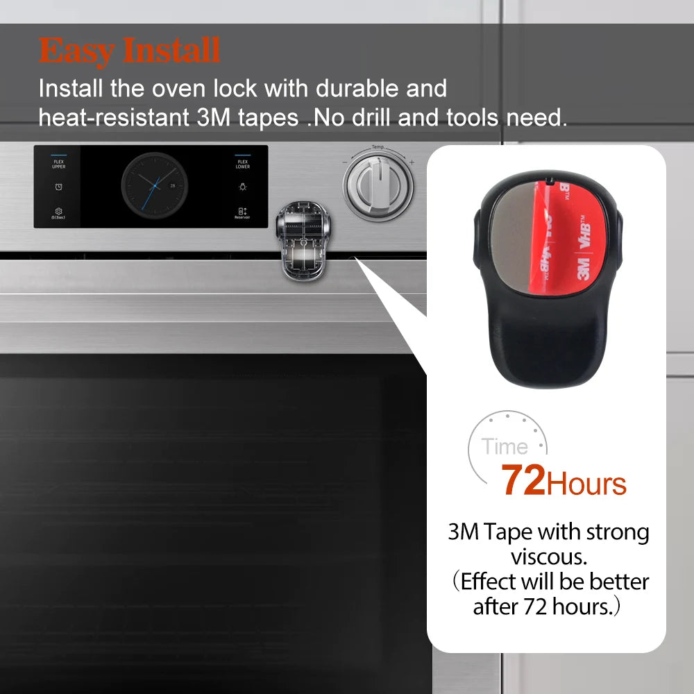 1PC Oven Lock – Heat-Safe Childproofing for Sensory-Friendly Kitchens