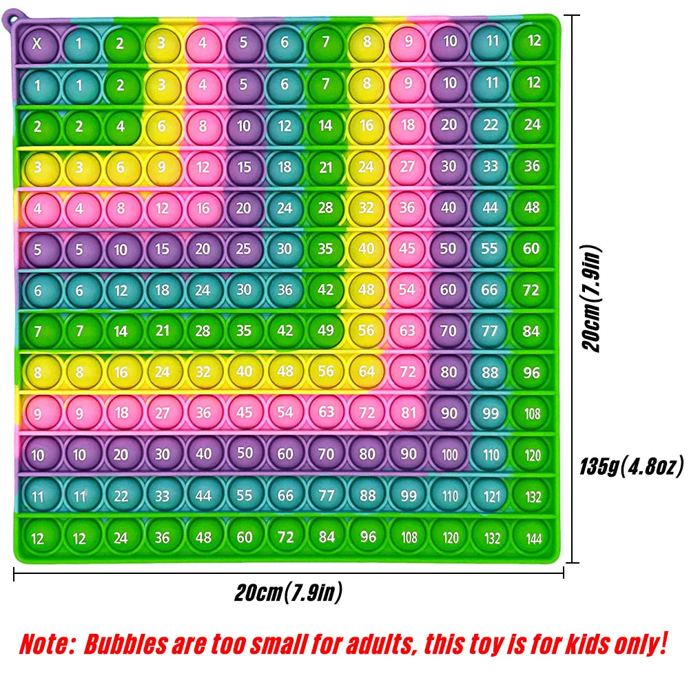 12x12 Multiplication Games Pop Fidget Toys