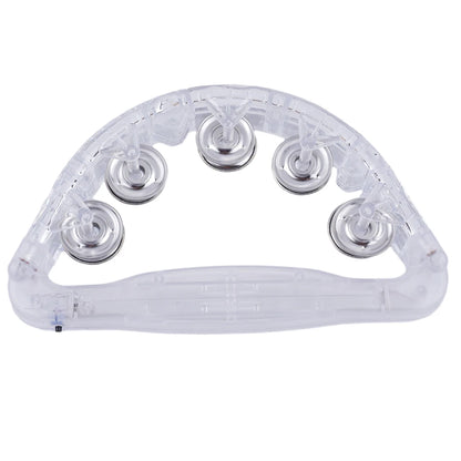 Clear LED Tambourine Clear Light Up Sensory Instrument