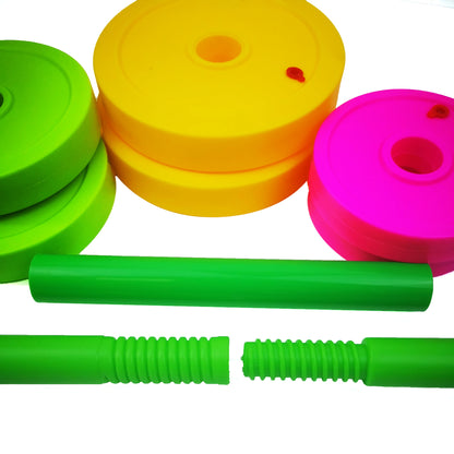 Children dumbbell detachable long barbell