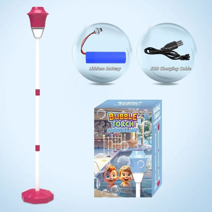 Electric Vertical Adjustable Height Bubble Machine With Music