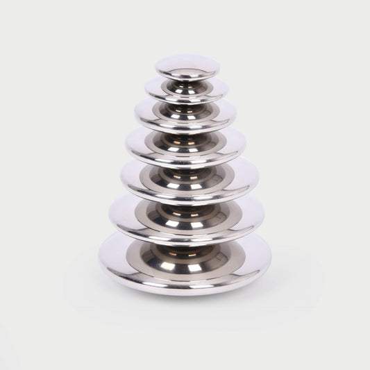 Sensory Steel Silver Buttons
