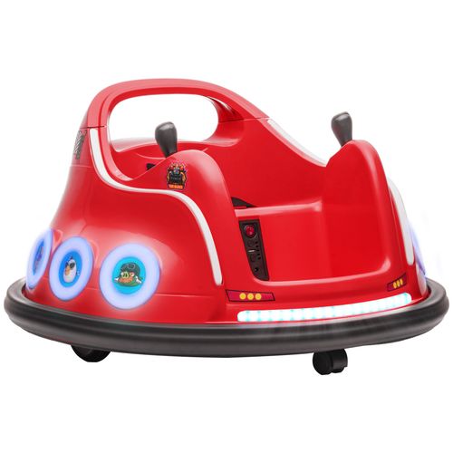AIYAPLAY Angry Bird bumper car in bright red with joystick controls, designed for safe sensory movement