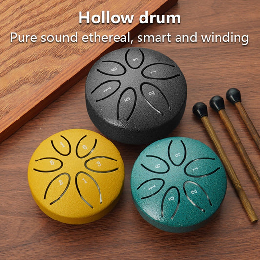 Steel Tongue Drum – 7.62cm Compact Green Handpan