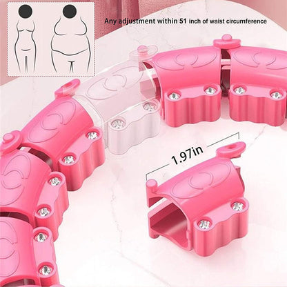 Weighted Fitness Ring – Auto-Spinning Massage & Adjustable Fit (PINK)