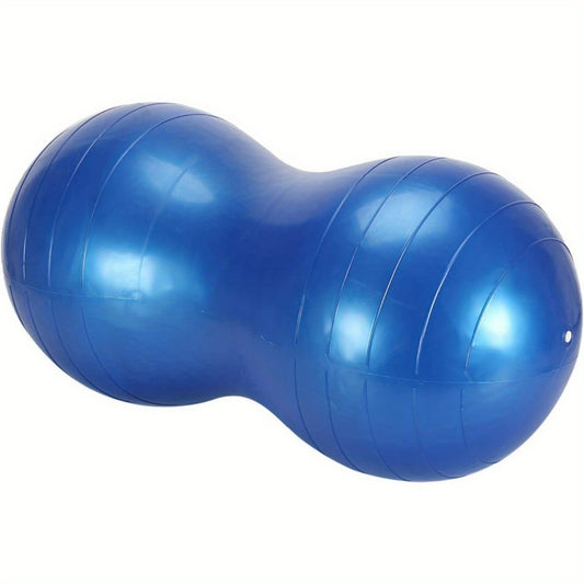 Peanut-shaped yoga ball with non-slip texture, designed for sensory-friendly movement, posture and balance support