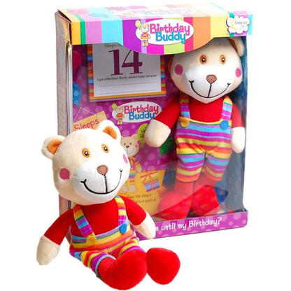 Birthday Buddy Count Down Bear – Sensory-Friendly Celebration Companion (Boy)
