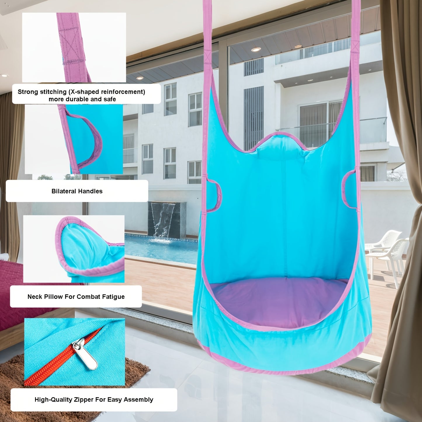 Inflatable cushion Hammock Chair