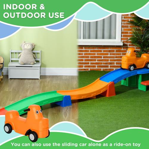 Up and Down rollercoaster shown outdoors, offering safe sensory play for toddlers aged 2 to 5