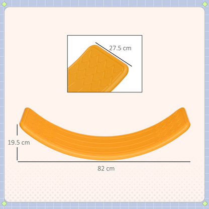 ZONEKIZ Orange Balance Board – Kids Wobble Board for Indoor/Outdoor Movement Play (Ages 3–6)