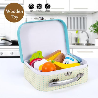 SOKA Sandwich Lunchbox Set– Wooden Pretend Food Toy in Classic Carry Case