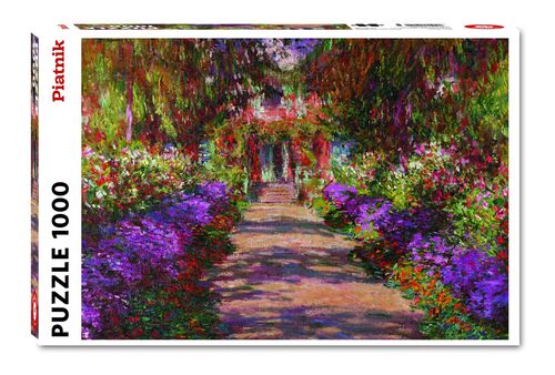 Monet Giverny 1000 piece jigsaw puzzle featuring colourful garden artwork