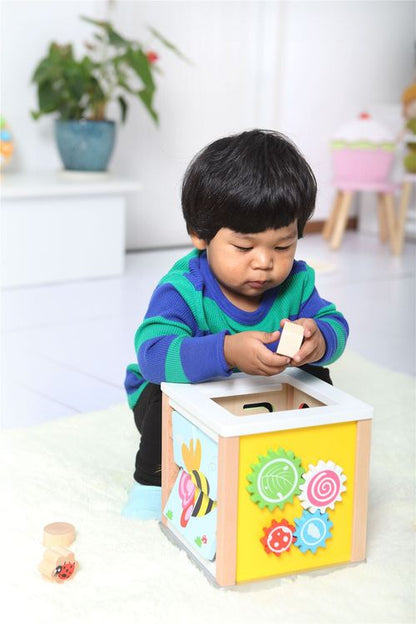 LELIN Nature Activity Cube – Multi-Panel Development Toy for Toddlers