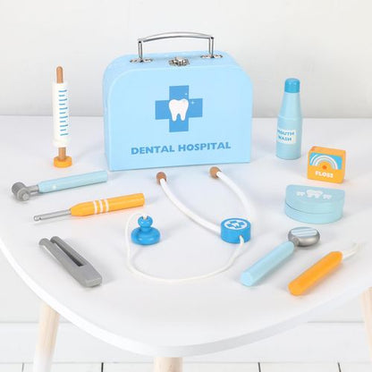 oy dentist setup shown with colourful components supporting sensory-friendly imaginative play