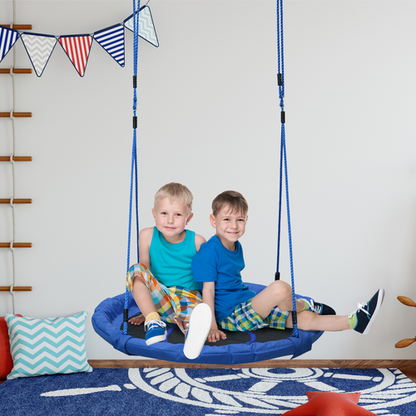 Round Saucer Swing – 100cm Nest-Style Hanging Seat with Adjustable Ropes
