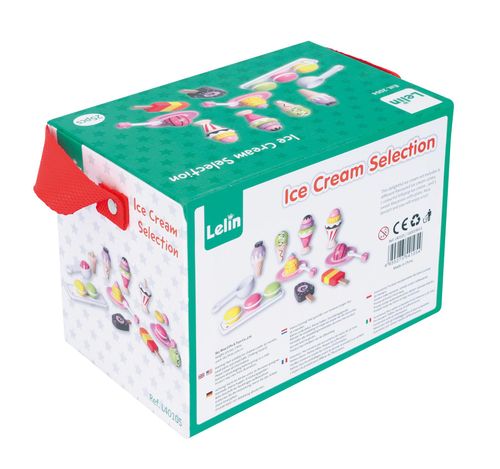 LELIN Ice Cream Play Set – 11 Piece Pretend Food Toy
