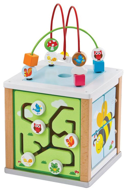 LELIN Nature Activity Cube – Multi-Panel Development Toy for Toddlers