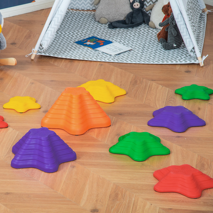 Outsunny 11-Piece Balance Stepping Stones – Non-Slip Obstacle Course for Kids