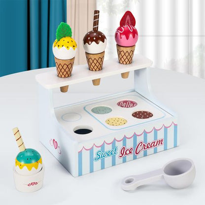 SOKA Mini Ice Cream Shop– Compact Pretend Play Set for Imaginative Role Play
