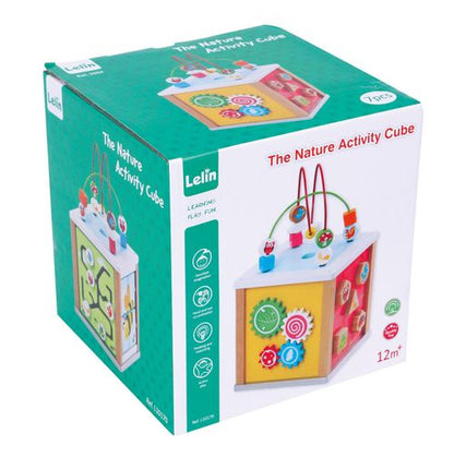 LELIN Nature Activity Cube – Multi-Panel Development Toy for Toddlers