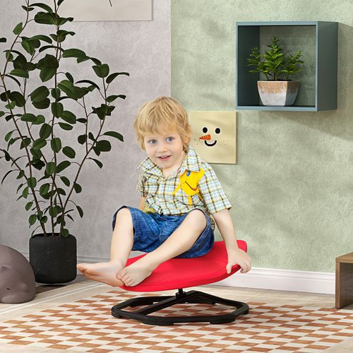Child sitting in AIYAPLAY vestibular spinner practising coordination and calming motion control