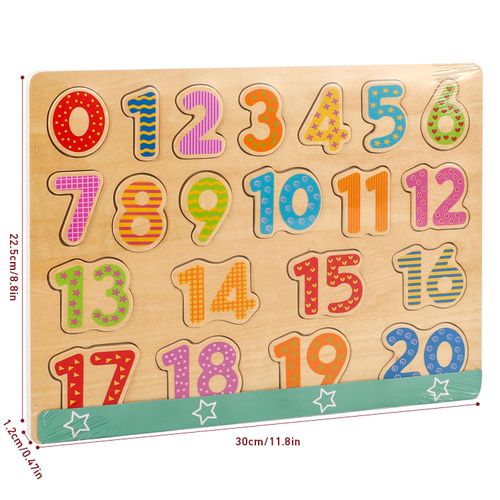 Close-up of SOKA number puzzle with bright tactile elements supporting sensory learning