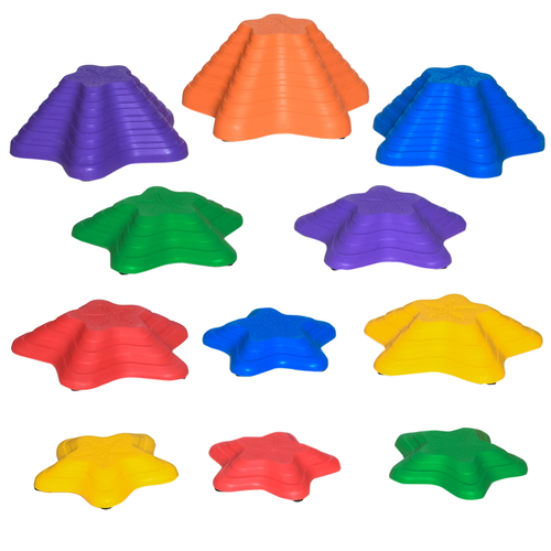 Outsunny 11-Piece Balance Stepping Stones – Non-Slip Obstacle Course for Kids