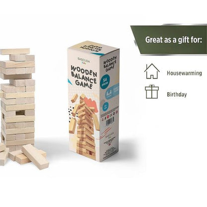 Wooden Balance Game – Dexterity Stacking Toy for Focus & Coordination